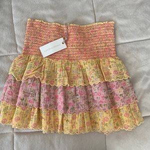 NWT love shack fancy skirt